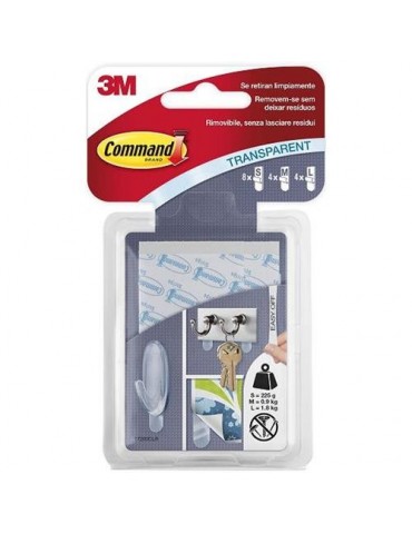 TIRAS COMMAND SURTIDAS TRANSPARENTES 17200CLR