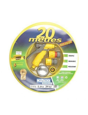 MANGUERA 25 M. TRICOFLEX AMARILLA 15X19