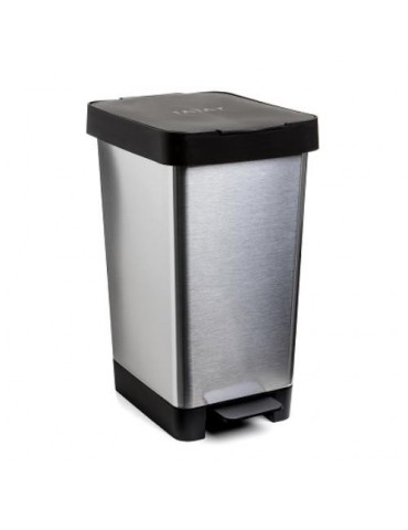 CUBO PEDAL 25 LITROS SMART STEEL GRIS 1021301