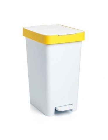 CUBO PEDAL 25 LITROS SMART AMARILLO RECICLAJE