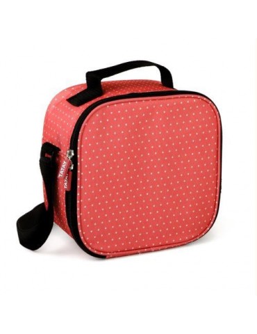 BOLSA PORTA ALIMENTO URBAN FOOD DOTS ROJO 1167507