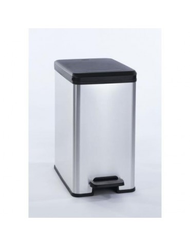 CUBO PEDAL 25 L. SLIM BIN PLATA 213300