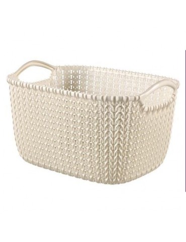 CESTO RECTANGULAR 8 L. BLANCO OASIS 230012