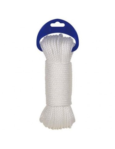 CUERDA CABLEADA PE. 4 CABOS 5 MM. BLANCO 10 M.