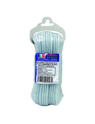 CUERDA CABL-PLASTICO PE. 4 CABOS 5 MM.VERDE 10 M.