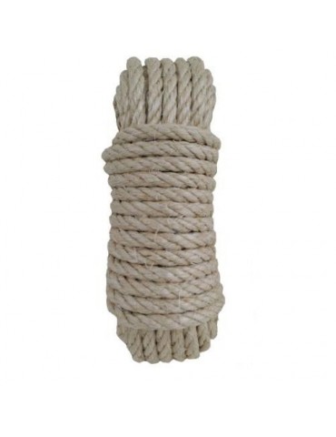 CUERDA CABLEADA SISAL 4 CABOS 6 MM. 10M.