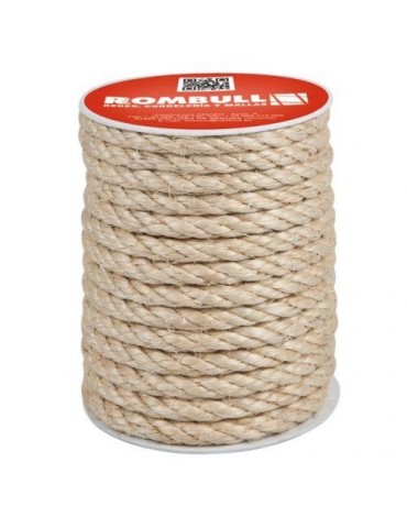 CUERDA CABLEADA SISAL 4 CABOS 6 MM. 25M.