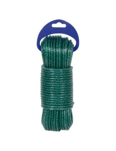 CABLE ACERO PLASTIFICADO VERDE 15 M.
