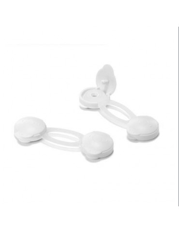 CIERRE SEGURIDAD MULTIUSO FLEXIBLE CORTO BLANCO
