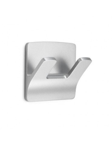 COLGADOR ADHESIVO RAMA DOBLE CROMO MATE 2192-7