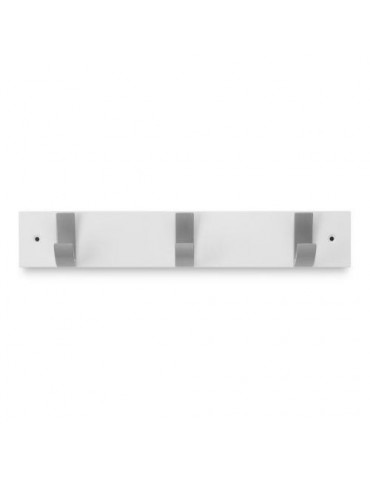 COLGADOR HAYA 3 GANCHOS ACERO/BLANCO 3703-2