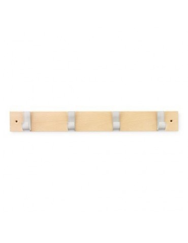COLGADOR HAYA 4 GANCHOS ACERO/NATURAL 3704-8