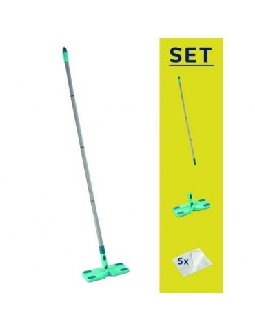 SET MOPA ATRAPAPOLVO+PALO+5 GAMUZAS CLEAN & AWAY