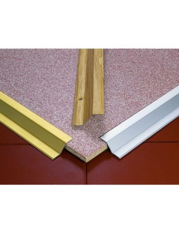 PLETINA ALUMINIO ANODIZADO ORO ADHESIVA 37X12X0.83