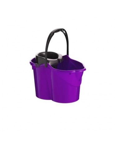CUBO CON ESCURRIDOR OVALADO 15 L. MORADO 09050
