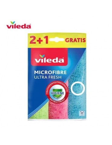 BAYETA MICROFIBRAS ULTRAFRESH 2+1 167602 VILEDA