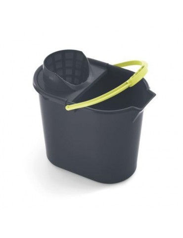 CUBO CON ESCURRIDOR OVALADO 12 LITROS GRIS 31232