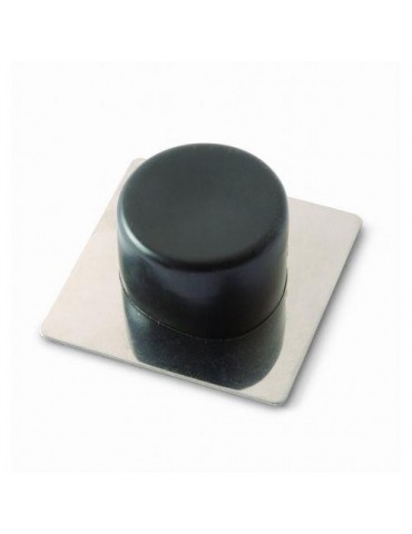 TOPE PUERTA ADH.ACERO INOX NEGRO B90010N