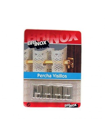 PERCHA PEQUEÑO INOX-PLATA (DISPLAY-4) 5006