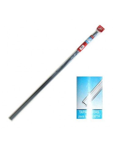 TAPAJUNTAS MOQUETA INOX 29MMX100CM B800404