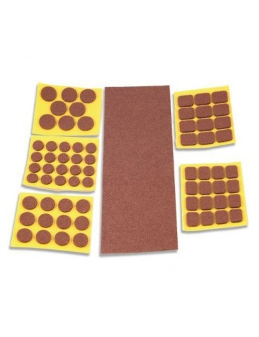 DESLIZADORES FIELTRO MARRON SURTIDO 69 UD B62810M