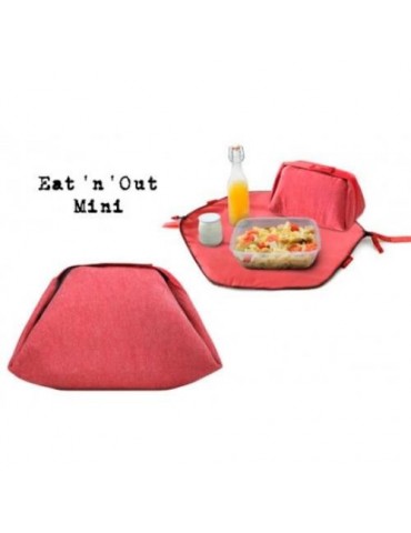 PORTA TUPPERS + MANTEL MINI NATURE ROJO
