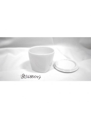 AZUCARERO PORCELANA BLANCO LOTTO CUADRADA