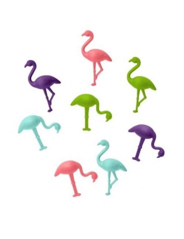 SET DE MARCACOPAS FLAMENCOS SILICONA FIA 565