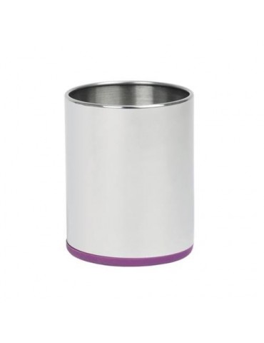 BOTE UTENSILIOS INOX./SILICONA PURPURA CC62366