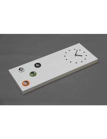 RELOJ MAGNETICO 66X25 BLANCO 0546-C1121W