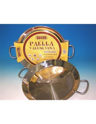 PAELLA VALENCIANA INOXIDABLE GUISON 28 CM.