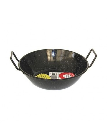 SARTEN ESMALTADA HONDA CON ASAS LA IDEAL 50 CM.