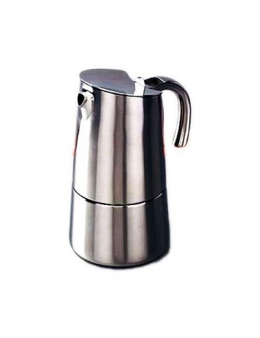 CAFETERA BELLA INOXIDABLE 4 TAZAS PARA TODO FUEGO