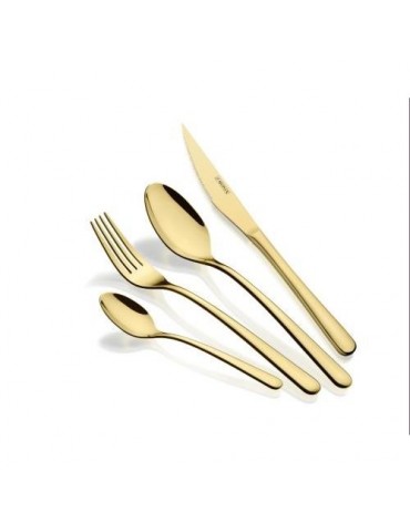 CUBERTERIA 24 PIEZAS PISA GOLD M191924