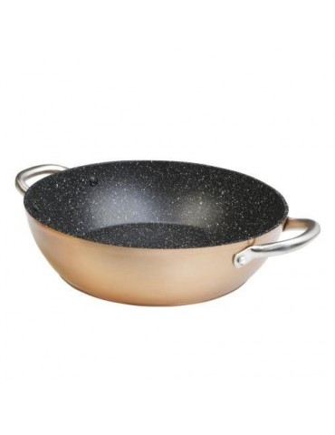 CAZUELA BAJA ALUMINIO FORJADO PROFESIONAL 24CM