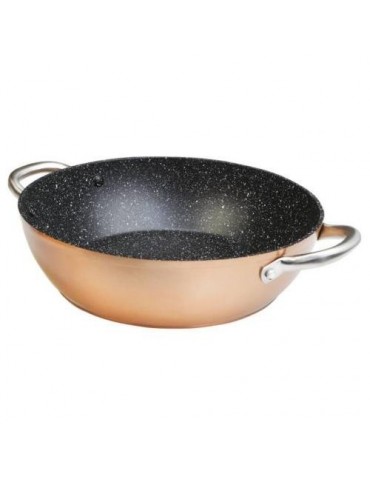 CAZUELA BAJA ALUMINIO FORJADO PROFESIONAL 32CM