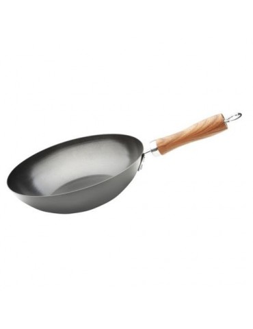 WOK DE ACERO AL CARBONO 24CM 20024