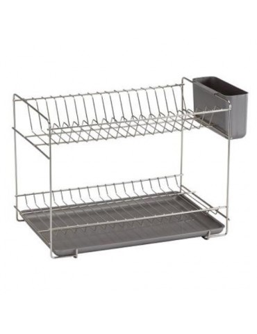 ESCURREPLATOS PEQUEÑO INOXIDABLE GRIS 90985