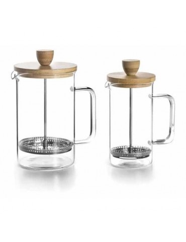 CAFETERA EMBOLO MADERA 800ML 62168