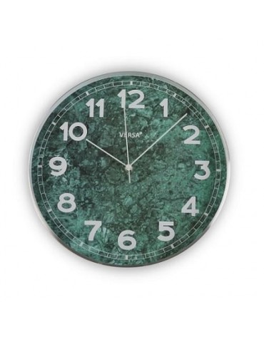 RELOJ ALUMINIO MARMOL VERDE 31 CM. 18560270