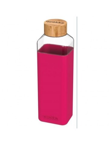 BOTELLA CRISTAL CUADRADA CON FUNDA MAROON 700ML