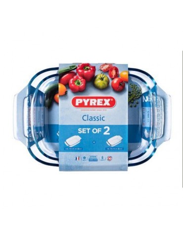SET 2 FUENTES RECTANGULAR 35X23 30X20 CLASSIC