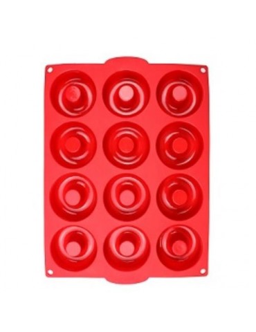 MOLDE SILICONA DONUTS 34X26,5CM HMOL5212