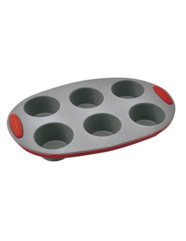 MOLDE SILICONA PLATINO 6 MAGDALENAS Ø6CM MC62