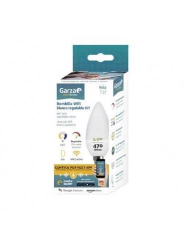 BOMBILLA VELA CCT+DIM SMART WIFI E14 5,5W 470LM