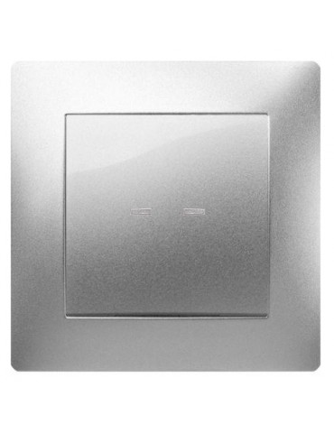 PULSADOR LUMINOSO 10 AH. 250 V. ALUMINIO 9211