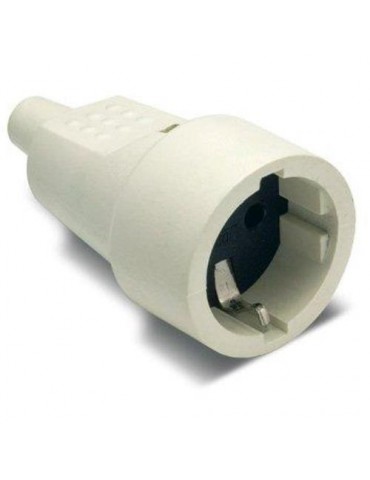 BASE TT. 16 AH. 250 V. PVC GOMA BLANCA 2104B