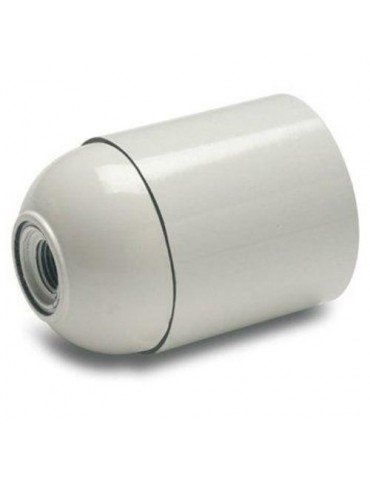 PORTALAMPARAS LISO E-27 BLANCO 161-B