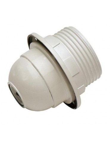 PORTALAMPARAS ROSCA+ARANDELA E27 BLANCO 166B