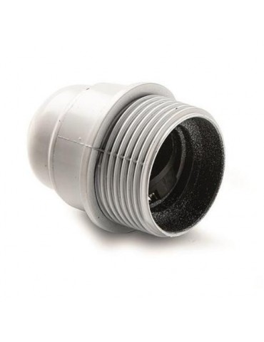 PORTALAMPARAS BAQUELITA E-27 ROSCADO+TOPE BLANCO